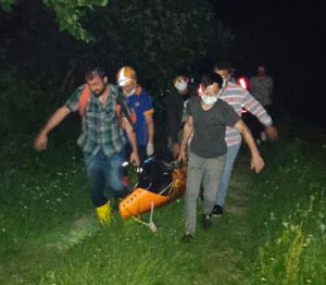Trabzon'da şelaleden düşen kişi hayatını kaybetti