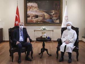 Diyanet İ̇şleri Başkanı Erbaş, Fransa Büyükelçisi Magro’yu Ağırladı