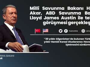 Milli Savunma Bakanı Akar, Abd’li Mevkidaşı Austin İle Telefonla Görüştü