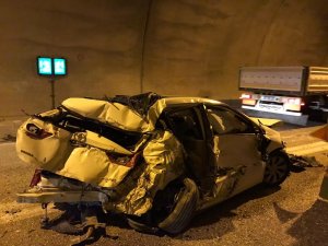 Artvin’de Tünel İçinde Kazada Facia Uzuz Atlatıldı