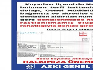 Kuşadası Denizi Atık Su İçermiyor