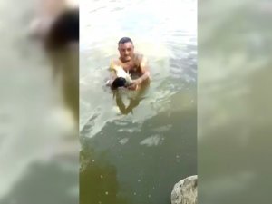 Çıplak Elle Balık Tutan Adamın Yeteneği Şaşırttı