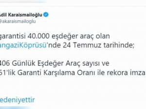Osmangazi Köprüsü Geçiş Rekoru Kırdı