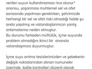 ‘İ̇çme Suyu’ Anonsu Yanlış Anlaşıldı, İlçede Kargaşa Oldu