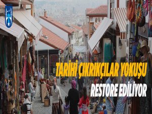 Tarihi Çıkrıkçılar Yokuşu Restore Ediliyor