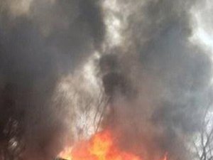 Azerbaycan’da Ormanlık Alanda Yangın
