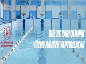 İdil'de yarı olimpik yüzme havuzu yaptırılacak