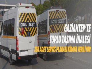 Gaziantep'te toplu taşıma ihalesi