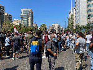 Beyrut’ta, Liman Patlaması Kurbanlarının Aileleri Protesto Düzenledi