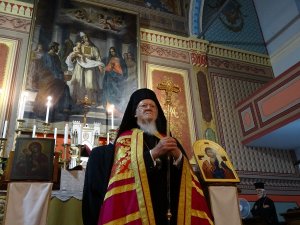 Fener Rum Patriği Bartholomeos Santa Maria İ̇talyan Katolik Kilisesi’nde Akşam Duasına Katıldı