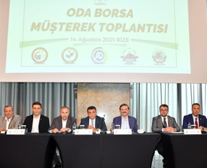 TOBB Başkanı Hisarcıklıoğlu, Rize TSO ve TB müşterek toplantısında sorunları dinledi