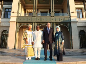 Cumhurbaşkanı Erdoğan, Sierra Leone Cumhurbaşkanı Bio İle Bir Araya Geldi