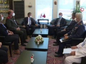 Bakan Akar, Kktc Dışişleri Bakanı Ertuğruloğlu İle Görüştü
