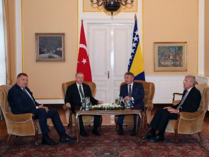 Cumhurbaşkanı Erdoğan, Bosna Hersek Devlet Başkanlığı Konseyi Üyeleriyle Görüştü