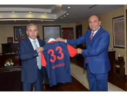 Mersin İdman Yurdu Kulüp Başkanı Kahramanlı'dan Vali Büyük'e Ziyaret