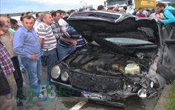Rize'de Trafik Kazası 3 Yaralı