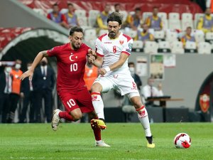 2022 Fıfa Dünya Kupası Elemeleri: Türkiye: 2 - Karadağ: 1 (İ̇lk Yarı)