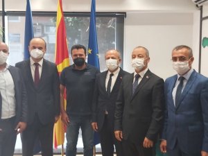 Vali Canalp, Kuzey Makedonya Başbakanı Zaev İle Görüştü