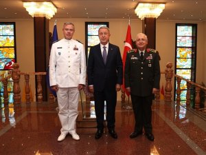 Bakan Akar, Nato Askerî Komite Başkanı Oramiral Bauer’i Kabul Etti