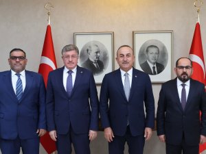Çavuşoğlu, Suriye Ulusal Koalisyonu Ve Suriye Geçici Hükümeti Heyeti İle Görüştü
