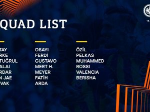 Fenerbahçe’nin Eintracht Frankfurt Maçı Kadrosu Belli Oldu