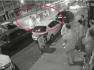 Samsun’da Bıçakla Yaralama Anı Güvenlik Kamerasında