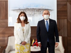 Bakan Çavuşoğlu, Kolombiyalı Ve Venezuelalı Mevkidaşları İle Bir Araya Geldi