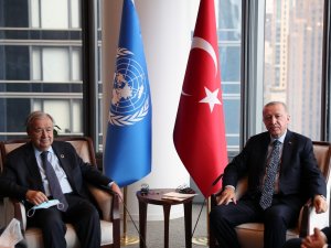 Cumhurbaşkanı Erdoğan, Bm Genel Sekreteri Guterres İle Bir Araya Geldi