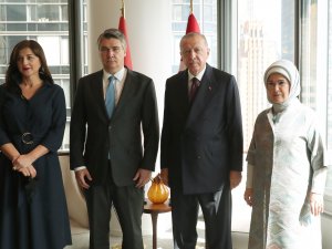 Cumhurbaşkanı Erdoğan, Hırvatistan Cumhurbaşkanı Milanoviç İle Bir Araya Geldi