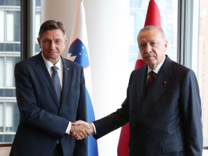 Cumhurbaşkanı Erdoğan, Slovenya Cumhurbaşkanı Pahor İle Bir Araya Geldi