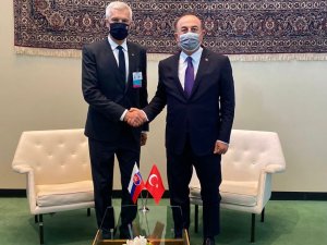 Dışişleri Bakanı Çavuşoğlu, Slovakya Dışişleri Bakanı Korcok İle Bir Araya Geldi