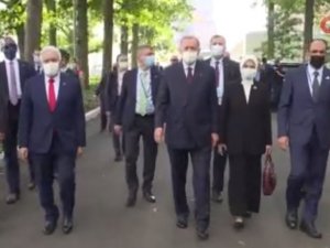 Cumhurbaşkanı Erdoğan, New York’ta Göbeklitepe Anıtı’nı Gezdi