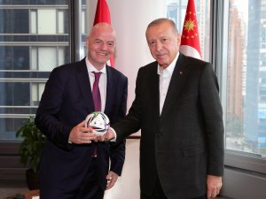 Cumhurbaşkanı Erdoğan, Fıfa Başkanı Infantino’yu Kabul Etti