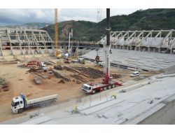 Akyazı Stadı'nın Betonarme Çalışmaları Tamamlandı
