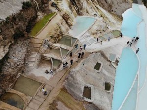 Doğa Harikası Göksu Travertenleri Doğaseverlerin Uğrak Noktası Oldu