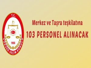 YSK'den personel alımı