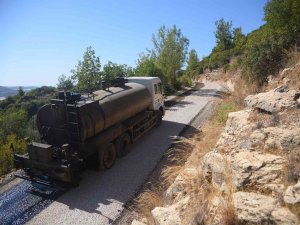 Alanya Belediyesinden İki Mahalleye Asfalt Çalışması