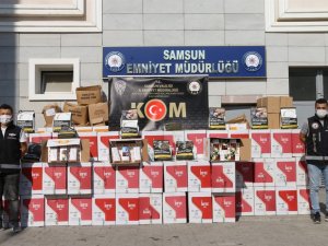 Samsun’da 4 Milyon 230 Bin Dal Bandrolsüz Boş Makaron Ele Geçirildi: 2 Gözaltı