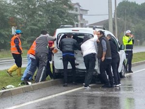 Samsun’da Zincirleme Trafik Kazası: 2 Yaralı