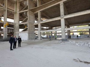 Başkanlar Aygün, Yapımı Devam Eden Projeleri İ̇nceledi
