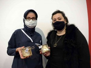 Kursiyerlerden Sağlık Personeline Organik Sabun