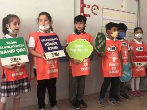 Şanlıurfa’da Minikler Akranlarına Doğayı Anlatıyor