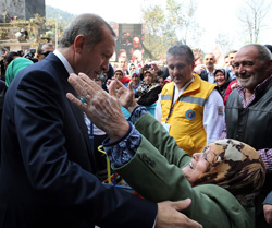 Erdoğan'a Güneysu'da Sevgi Seli