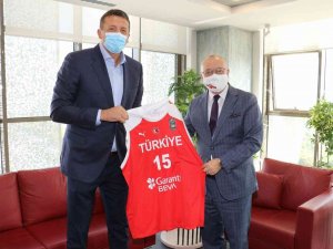Tbf Başkanı Türkoğlu’ndan Başkan Ergün’e Ziyaret