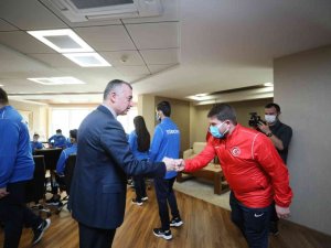 Başkan Büyükakın, İ̇şitme Engelli Judo Milli Takımını Ağırladı