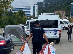Giresun Belediyesi Zabıtasından İzinsiz Afiş Denetimi
