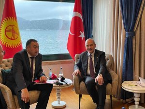 İ̇çişleri Bakanı Soylu, Kırgız Mevkidaşı Niyazbekov’la Bir Araya Geldi