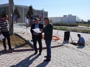 Salihli Osb’de Alt Yapı Çalışmaları Devam Ediyor