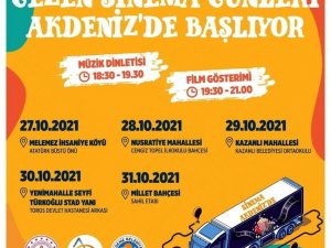 Akdeniz’de “Gezen Sinema Günleri” Başlıyor