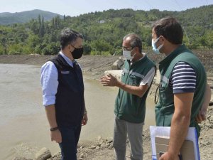 Sel Sonrası Ezine Çayı’nda Köprü İnşaatı Başladı